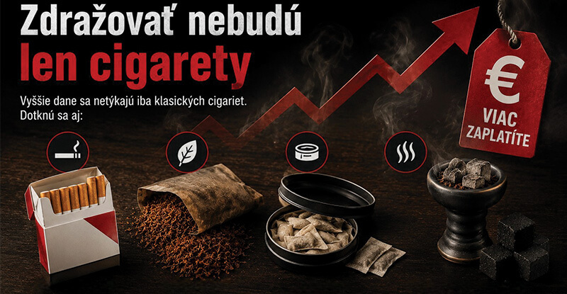 Zdražovať nebudú len cigarety